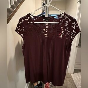 NWT Banana Republic Factory Floral Mesh T-shirt - Sz M